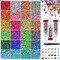 6,600pcs Mixed-Color 5mm Resin Rhinestones – Includes Tweezers & 3×10ml B7000 Jewelry Glue, Perfect for DIY Crafts, Bedazzling Clothing, Tumblers, Shoes, Fabric, and Nail Art